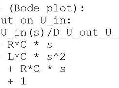 Symbolic computation result