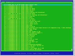 Mail Message Index screen