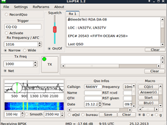 LinPsk 1.2 small screen