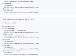 Linux Exploit Suggester Screenshot 1