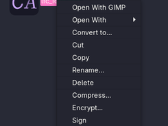 2.0.0 Context menu element in Nemo