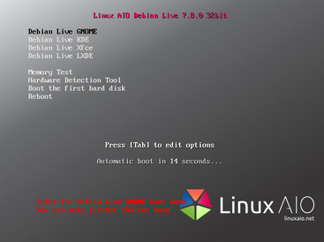 Linux AIO Debian Live