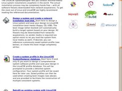 LinuxCOE SystemDesigner main page
