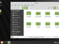 Linux Mint virtual machine running in VirtualBox