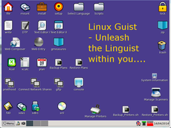 1. LinuxGuist Desktop with Apps & Select Language Folder