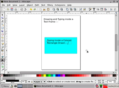 6. DTP - Drawing a Colored Rectangle and Click and Type inside