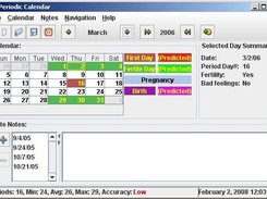 Periodic Calendar - Main Window