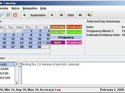 Periodic Calendar - Main Window - Pregnancy Period