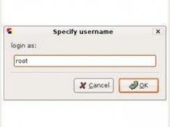 For ssh sessions a username is requested