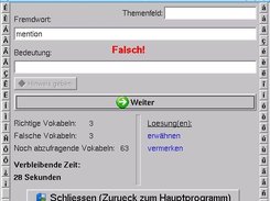 Vokabeltrainer fuer Linux und Windows Screenshot 1