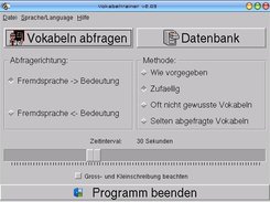Vokabeltrainer fuer Linux und Windows Screenshot 3