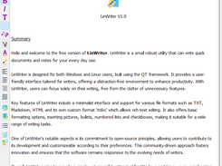 Summary and description