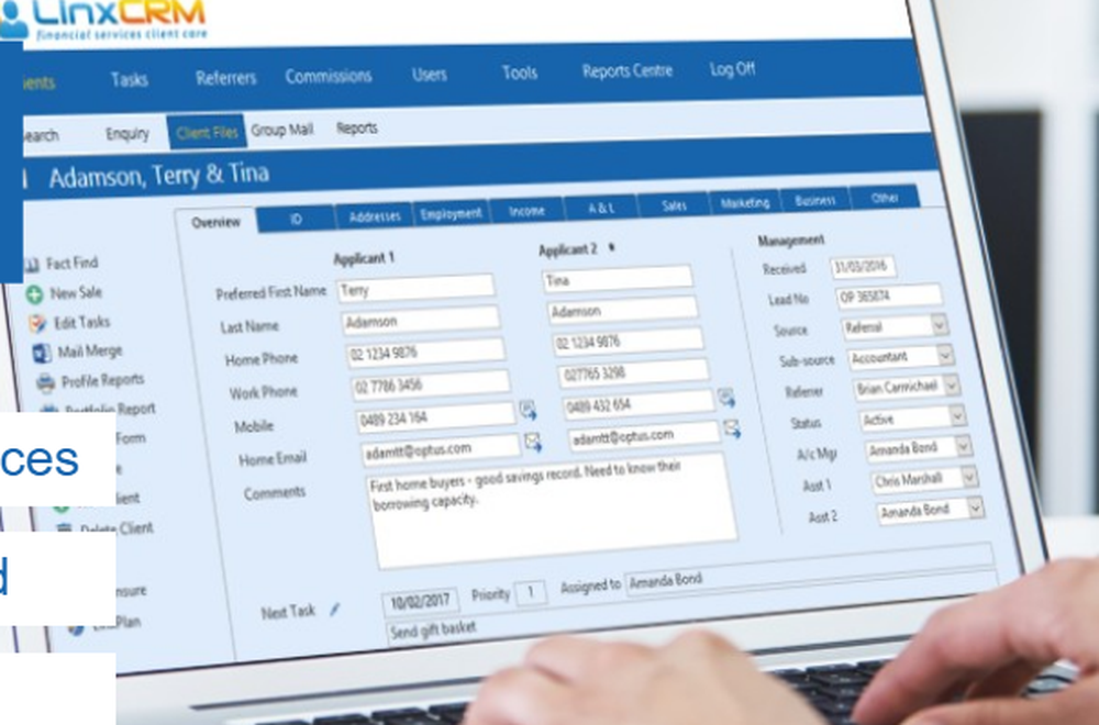 LinxCRM Screenshot 1