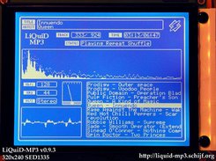 A SED1335 module test showing a couple of features.