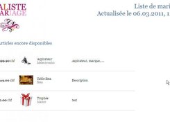 Liste à imprimer