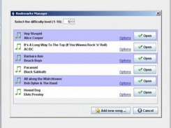 List of already added songs