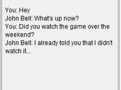 Chatting in the GUI version