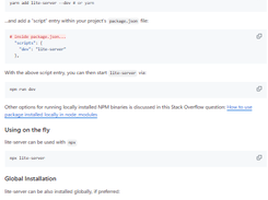 lite-server Screenshot 1