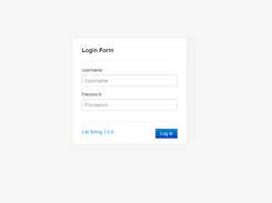 Lite Billing Login Page