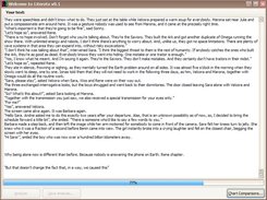 Main window of the Application: input for text analysis.