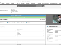 Duplicate Warning: Litify automatically searches and notifies you of any duplicate records to keep data accurate and helpful.