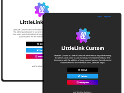 All LittleLink Custom pages automatically apply the Dark Mode Theme if your preferred theme setting in your browser or operating system is set to dark.