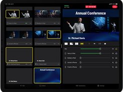 Live Cut Switcher is a multi-camera live streaming video switcher app for companies to broadcast keynotes, company announcements, product launches, trainings, and Q&A sessions.