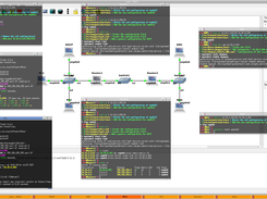 Lab-1 - 2 - Network with 7 Debian Linux configured easily with fast- commands