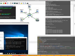 Lab-5 - Several different OS communicate together (Windows 10, Alpine Docker, Cisco iOS and iOU not included)