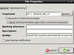 Tick mark for installing livedvd in hd