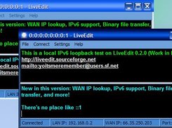 User Interface (local IPv6 loopback test)