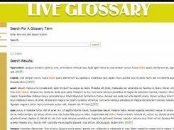 Searching the Glossary