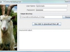 LJColligo - Backup tool for LiveJournal Screenshot 2