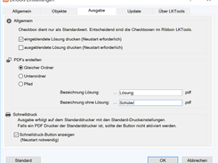 LKTools Settings Output