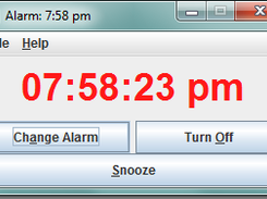 12 hour clock with alarm going off