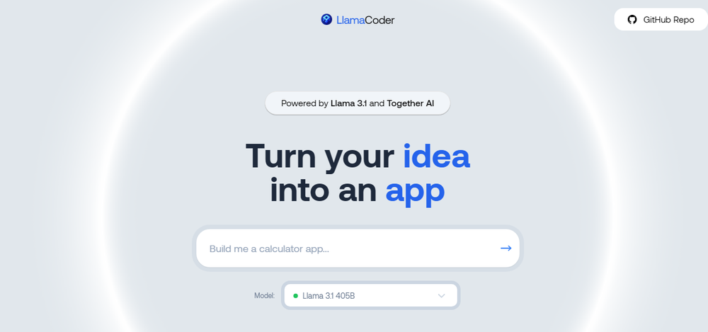 LlamaCoder Screenshot 1