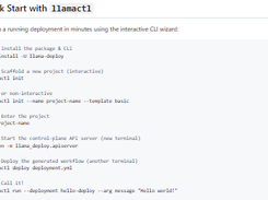 LlamaDeploy Screenshot 1
