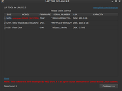 LLF-Tool-for-Linux Screenshot 3