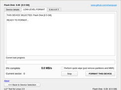 LLF-Tool-for-Linux Screenshot 1
