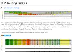 LLM Training Puzzles Screenshot 1