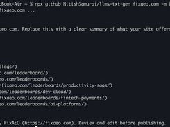 fixaeo-llm-txt-free-tool