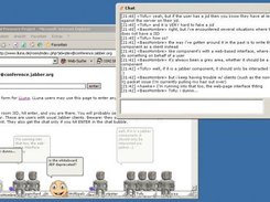 A lluna user among anonymous users in a jabber conference