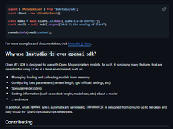 lmstudio.js Screenshot 1