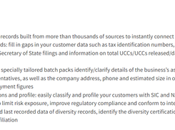 LexisNexis Business Data Enrichment Suite Screenshot 1