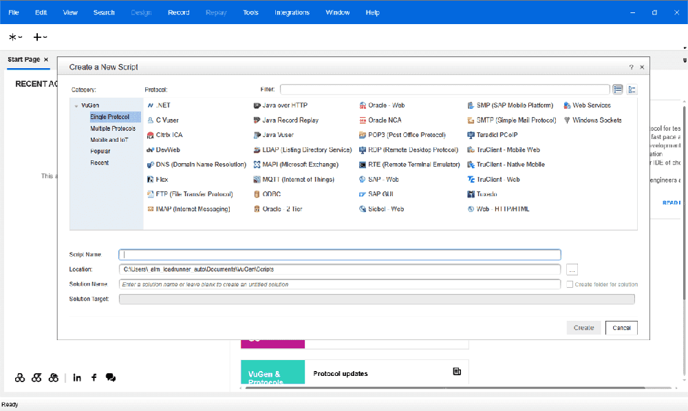 OpenText LoadRunner Professional Screenshot 1