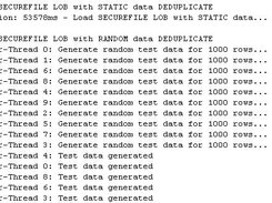 LobBench console output