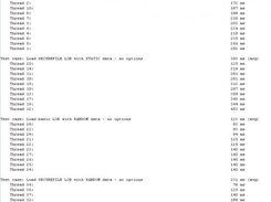 LobBench result output