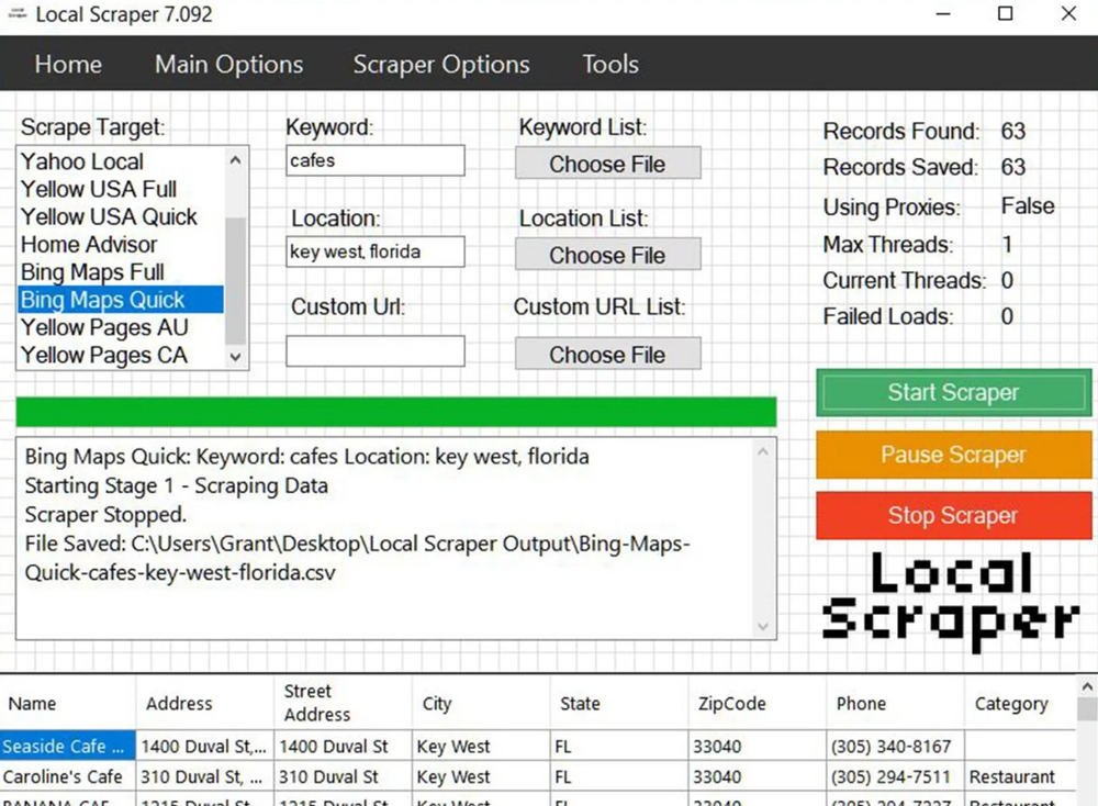 Local Scraper Screenshot 1