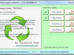 LocalServer ScreenShot in Control Panel