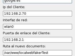 Main window of localwebfaker